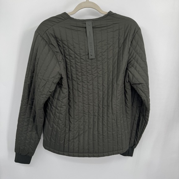 Rains Jacket Unisex XS/S Green Liner Quilted Lightweight Zip Front Layer - Picture 2 of 9